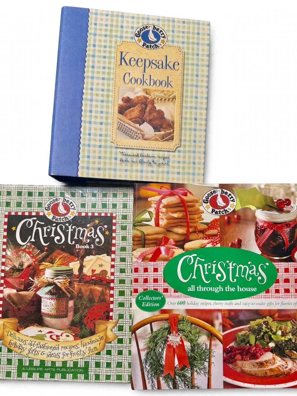Gooseberry Patch Cookbook Lot of 3 Keepsake Cookbook+Christmas Book 3+ more